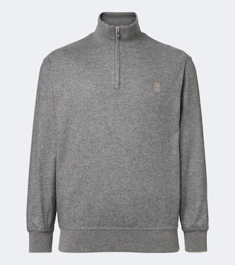 Cashmere half-zip sweater | Brunello Cucinelli