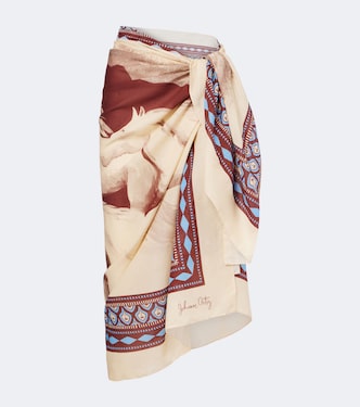 Printed cotton beach cover-up | Johanna Ortiz