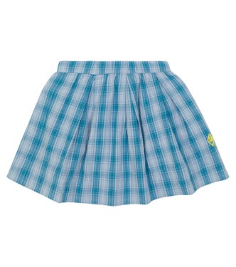 Bird checked cotton skirt | The Animals Observatory