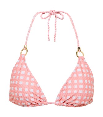 Haut de bikini Zanzibar à carreaux | Heidi Klein