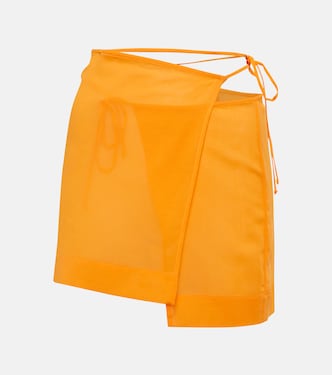 Minifalda wrap asimétrica | Nensi Dojaka