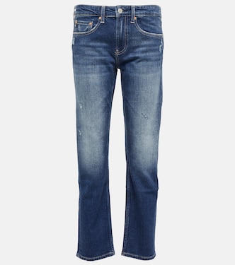 Girlfriend mid-rise cropped jeans | AG Jeans