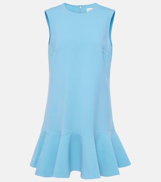 Ruffle-trimmed wool-blend minidress | Oscar de la Renta
