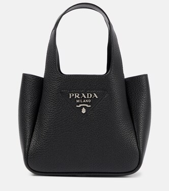 Flou Small leather tote bag  | Prada