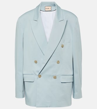 Oversized cotton-blend blazer | Plan C