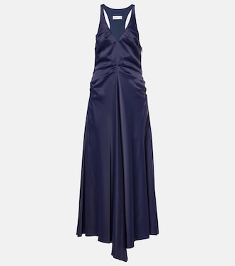 Robe longue en satin | Victoria Beckham