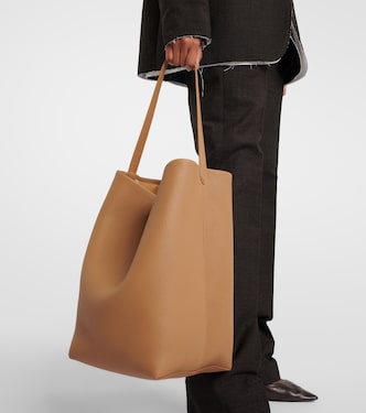 N/S Park Large leather tote bag in beige - The Row | Mytheresa