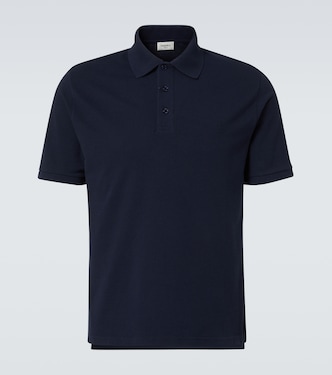 Cotton-blend polo shirt | Saint Laurent
