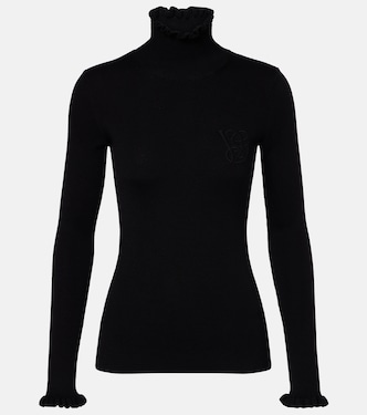 Ruffled virgin wool sweater | Valentino