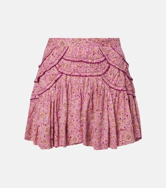 Ceola printed ruffled cotton skirt | Marant Etoile