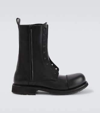 Truck leather combat boots | Balenciaga