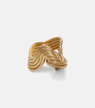 Slice gold-plated sterling silver ring | Bottega Veneta