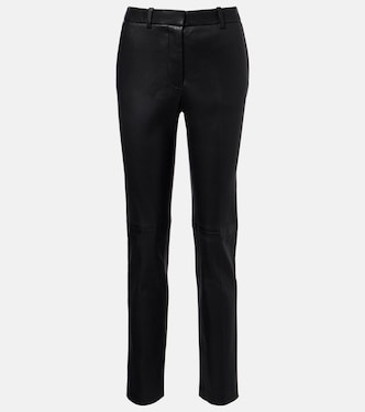 Coleman leather straight pants | Joseph