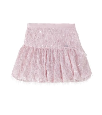 Gonna in paillettes con frange | Monnalisa