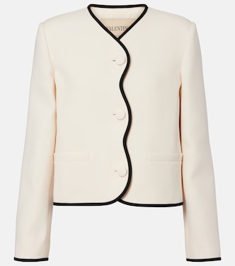 Crepe Couture scalloped jacket | Valentino