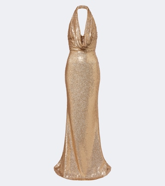 Sequined halterneck gown | Elie Saab
