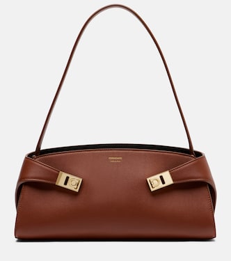 Schultertasche Hug East-West Small aus Leder | Ferragamo