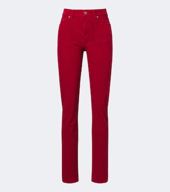 Cotton corduroy slim pants | Versace