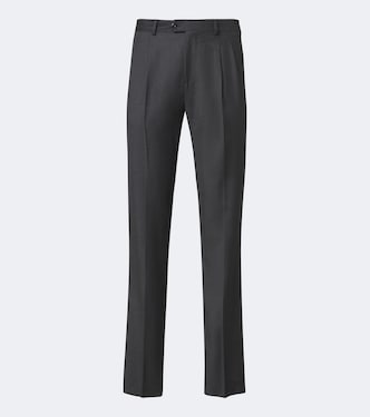 Pantalon droit en laine vierge | Rubinacci