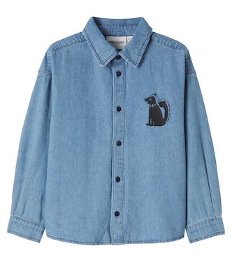 Printed denim shirt | Mini Rodini