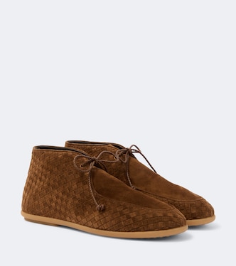Intrecciato suede desert boots | Bottega Veneta