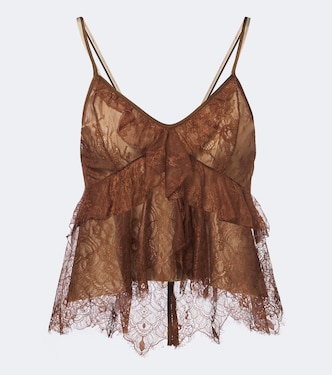 Ruffled lace camisole | Jacques Wei