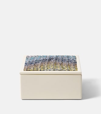 Salina lamé-trimmed wooden box | Missoni
