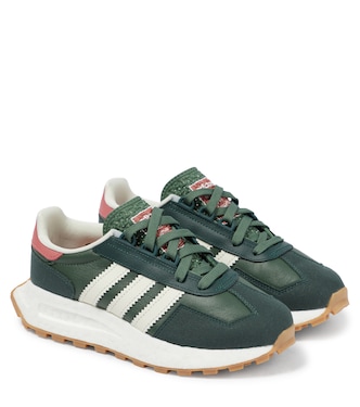 Retropy suede-paneled sneakers | Adidas Originals Kids