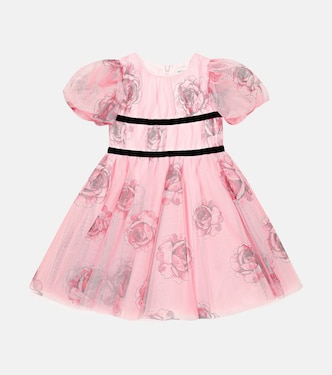 Robe en tulle à fleurs | Monnalisa