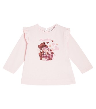 Baby Longsleeve aus Baumwoll-Jersey | Monnalisa