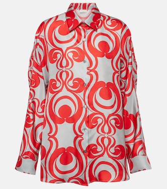 Bedrucktes Hemd aus Seiden-Twill | Dries Van Noten