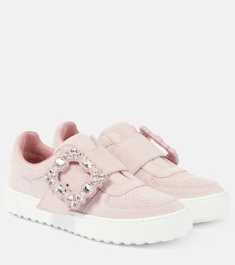 Very Vivier embellished leather sneakers | Roger Vivier