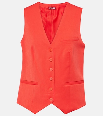 Brett single-breasted vest | Staud