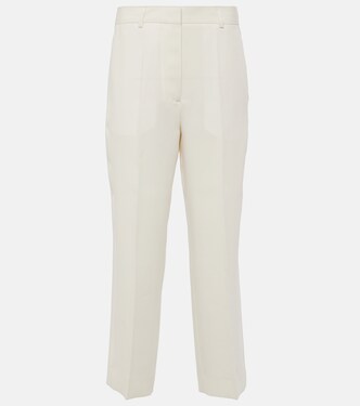 Pantalones rectos cropped de tiro alto | Toteme