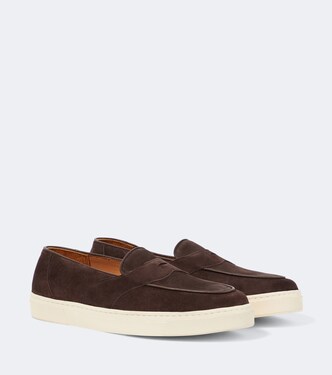 Joey II suede penny loafers | George Cleverley