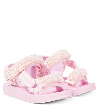 Sandalen mit Zierperlen | Monnalisa