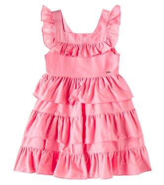 Ruffled tiered cotton dress  | Patachou