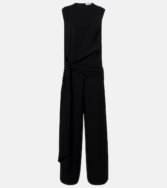 Tie gathered jersey jumpsuit | Alaïa
