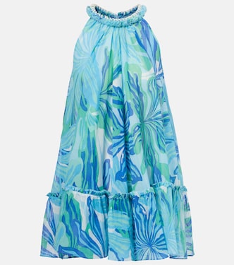 Robe Cleo imprimée en coton | Poupette St Barth