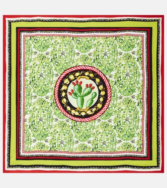 Printed silk twill scarf | Dolce&Gabbana