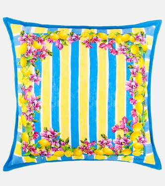 Taormina striped cotton cushion | Dolce&Gabbana Casa