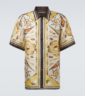 Printed silk twill bowling shirt | Dolce&Gabbana