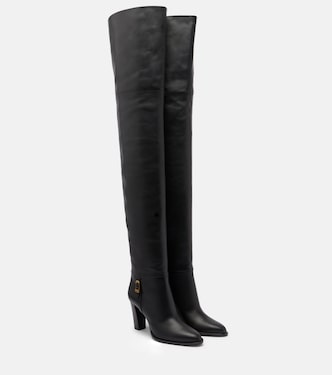 Overknee-Stiefel Julia 85 aus Leder | Saint Laurent