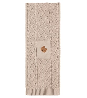 Aatos cable-knit cotton scarf | Donsje