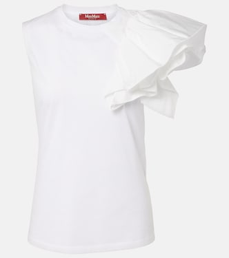 Elegante Taglio cotton jersey top | Max Mara