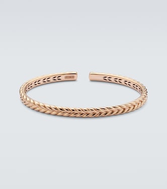 Chevron 18kt rose gold cuff bracelet | David Yurman