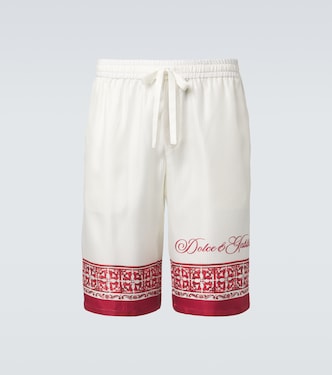 Majolica silk twill jacquard Bermuda shorts | Dolce&Gabbana
