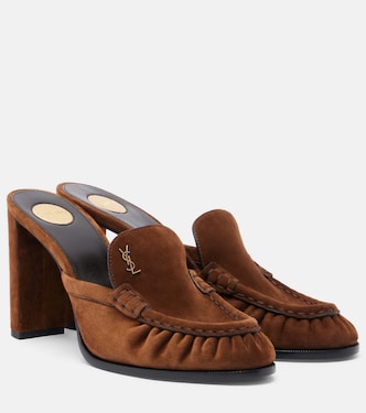 Mules Le Loafer Cassandre aus Veloursleder | Saint Laurent