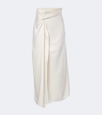 Jupe midi en satin | Róhe
