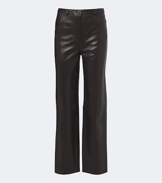 Pantalones rectos Cobe de piel | Loulou de Saison